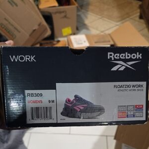 Reebok Floatzig Work Shoe in Gray and Pink